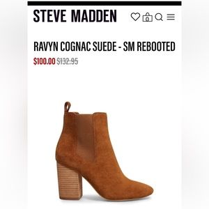 Steve Madden RAVYN COGNAC SUEDE